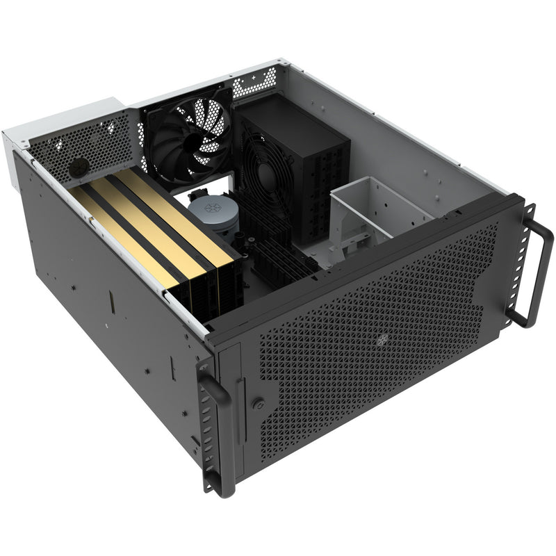 Load image into Gallery viewer, Silverstone rm53-502 rack behuizing (zwart)