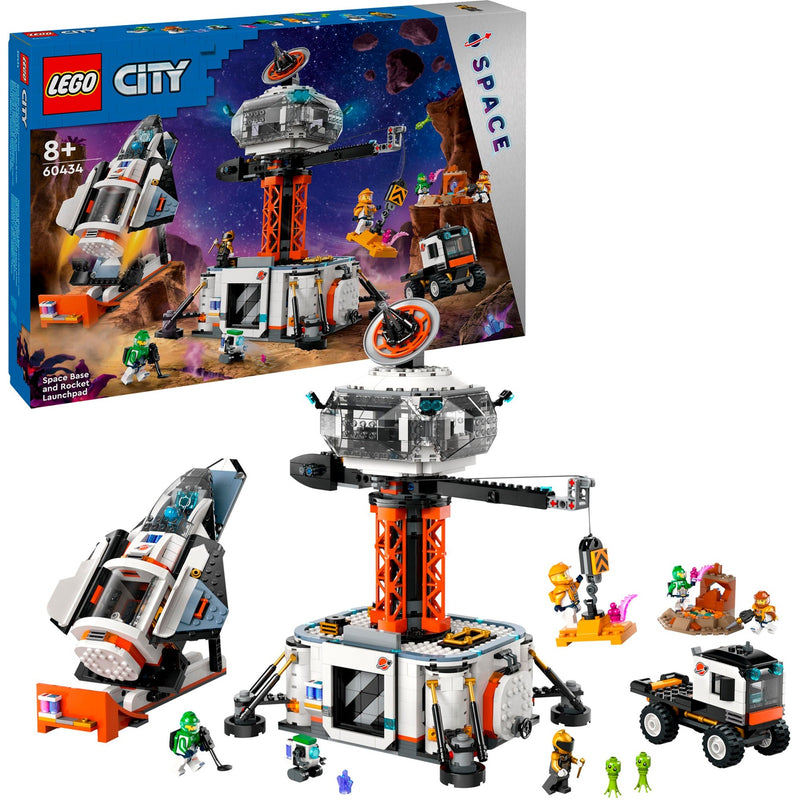 Load image into Gallery viewer, Lego city - ruimtebasis en raketlanceringsplatform constructiespeelgoed (60434)
