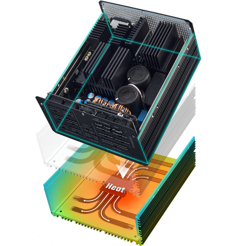 Load image into Gallery viewer, Cooler master , 1100 watt voeding (zwart)
