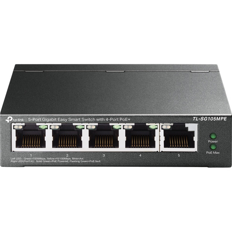 Load image into Gallery viewer, Tp-link tl-sg105mpe 5-port gigabit easy smart switch met 4-port poe+ (120w poe met 30w per poort)