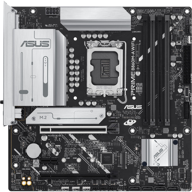 Load image into Gallery viewer, Asus prime b860m-a wifi socket 1851 moederbord (raid, 2.5 gb-lan, wi-fi 6e, bt, sound, µatx)
