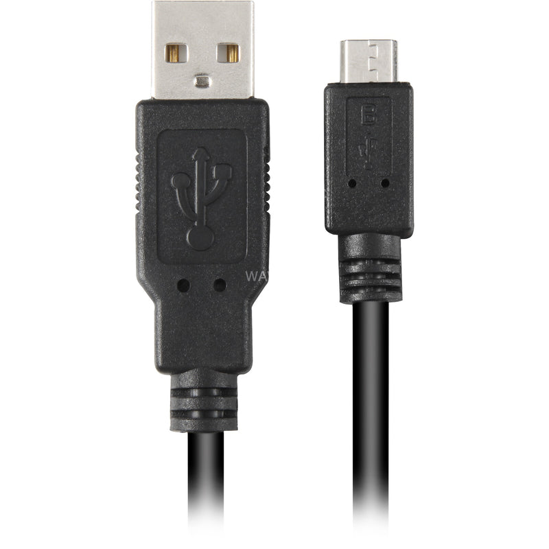 Load image into Gallery viewer, Sharkoon usb-a 2.0 > micro usb-b kabel (zwart, 1,5 meter)