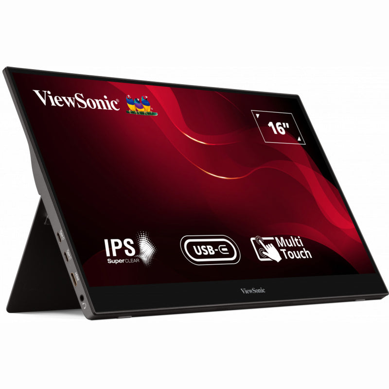 Load image into Gallery viewer, Viewsonic usb-c multi-touch portable monitor td1655 16 (zwart, 1x mini hdmi, usb-c)