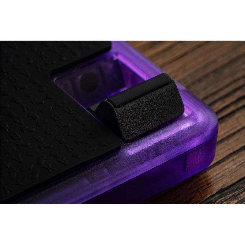 Afbeelding laden in galerijviewer, 8bitdo arcade controller - transparent purple signature edition (paars transparant, 2.4 ghz bluetooth usb, nintendo switch 1 + 2, pc)