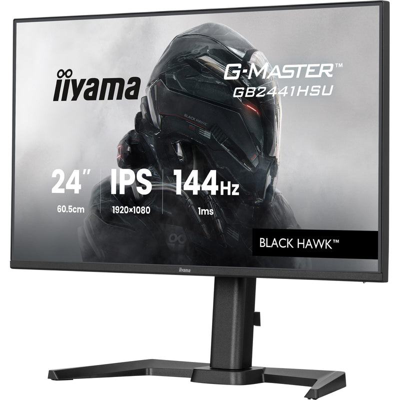 Load image into Gallery viewer, Iiyama g-master black hawk gb2441hsu-b1 23.8 gaming monitor (zwart, hdmi, displayport, 2x usb-a, usb-b, 144 hz)
