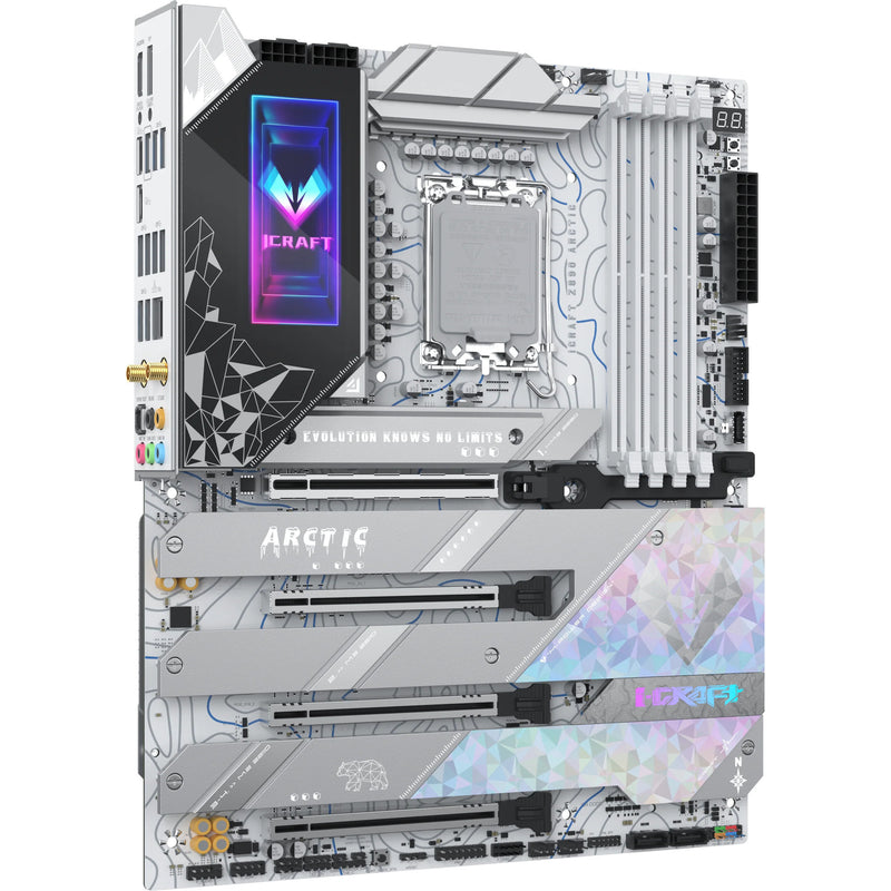 Afbeelding laden in galerijviewer, Maxsun ms-icraft z890 arctic socket 1851 moederbord (wit, raid, 2.5 gb-lan, wlan, bt, sound, atx)