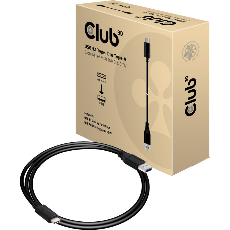 Load image into Gallery viewer, Club 3d usb-c naar usb-a kabel (1 meter)