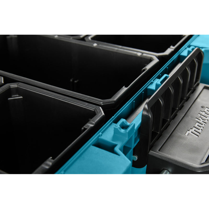 Load image into Gallery viewer, Makita maktrak organizer medium p-91045 gereedschapsbox (blauw zwart)