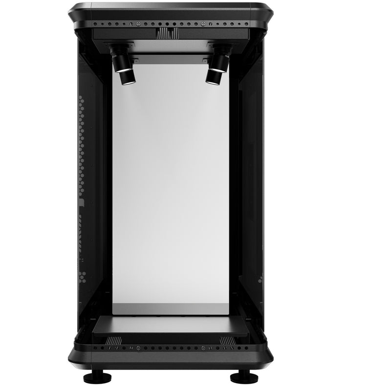 Load image into Gallery viewer, Cooler master masterframe 360 panorama showcase behuizing (zwart | 2x usb-a | 1x usb-c | rgb | tempered glass)