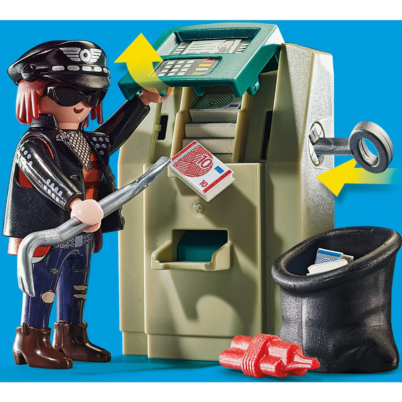 Load image into Gallery viewer, Playmobil city action - politiemotor: achtervolging van de geldrover constructiespeelgoed (70572)