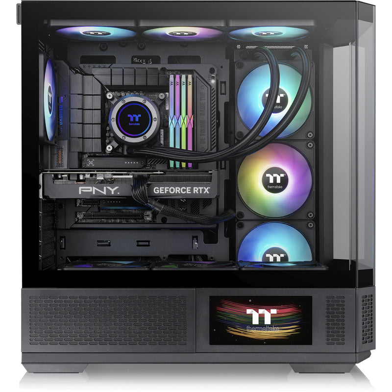 Load image into Gallery viewer, Thermaltake view 370 tg argb midi tower behuizing (zwart | 2x usb-a | 1x usb-c | rgb | tempered glass)