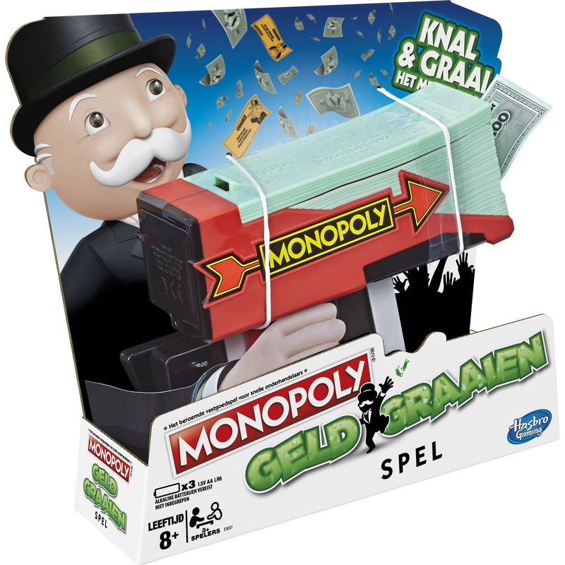 Load image into Gallery viewer, Hasbro monopoly - geld graaien spel (nederlands, vanaf 3 spelers, vanaf 8 jaar)