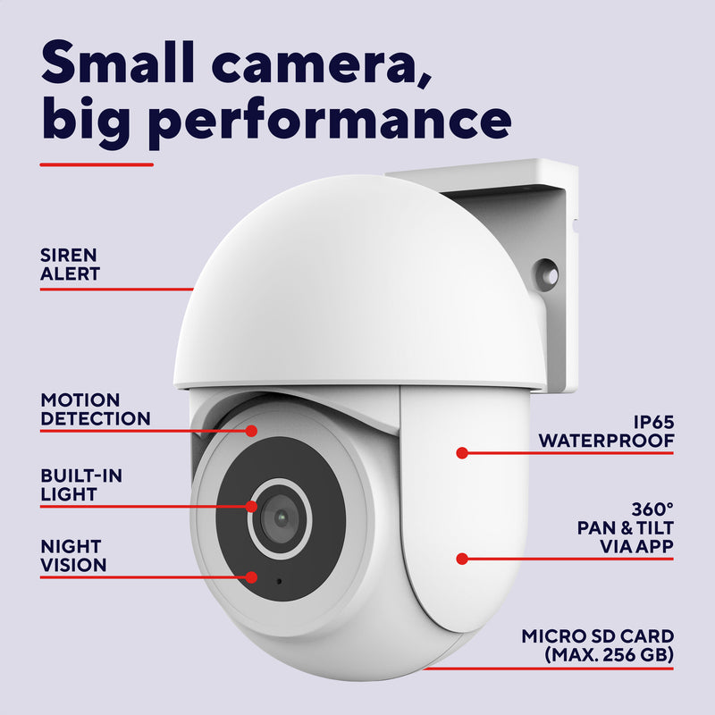 Load image into Gallery viewer, Trust ipcam-3900 360° buitencamera (wit, 2.4 of 5ghz wifi)