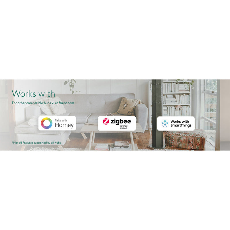 Afbeelding laden in galerijviewer, Frient smart din relay relais (lichtgrijs, zigbee)