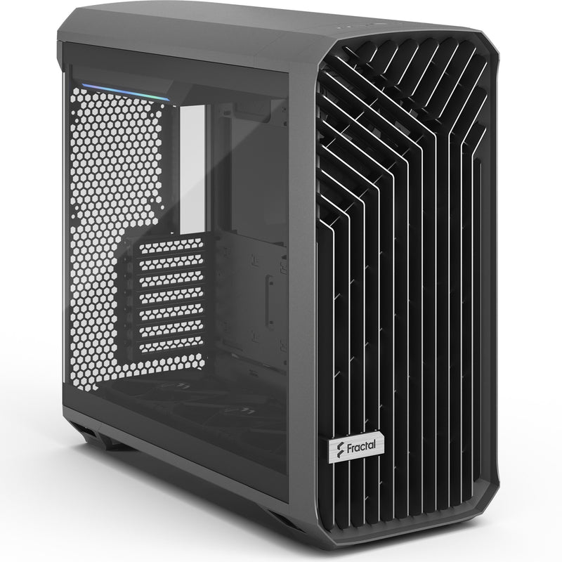 Load image into Gallery viewer, Fractal design torrent gray tg light tint midi tower behuizing (grijs | 2x usb-a | 1x usb-c | tempered glass)