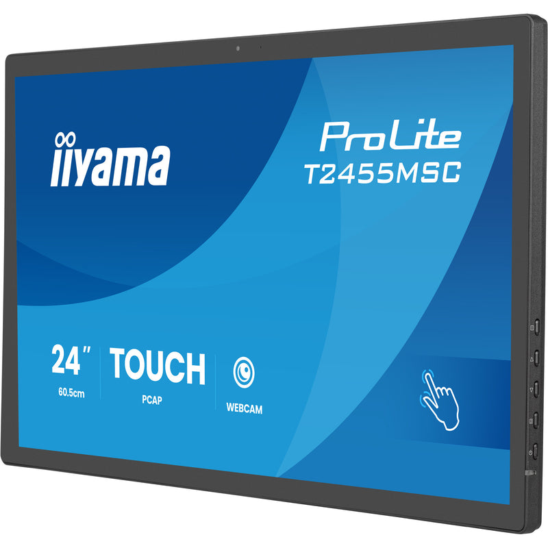 Load image into Gallery viewer, Iiyama prolite t2455msc-b2 23.8 touchscreen monitor (zwart, 120 hz, hdmi, displayport, audio, usb, webcam, touch)