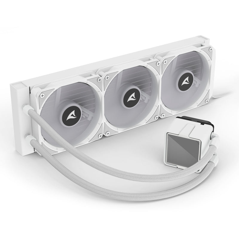 Load image into Gallery viewer, Sharkoon s100 argb waterkoeling (wit, 4-pins pwm fan-connector)