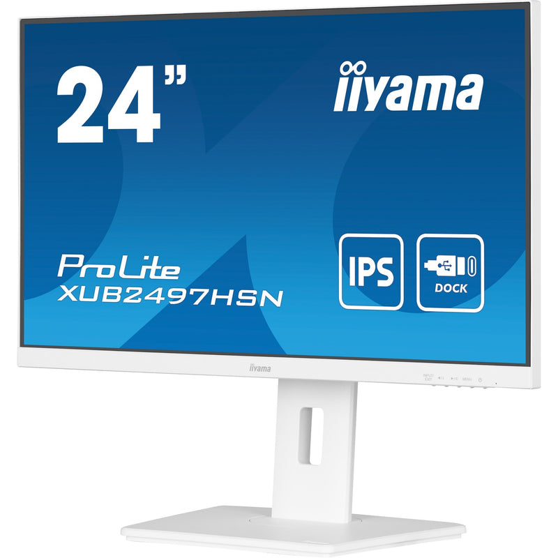 Load image into Gallery viewer, Iiyama prolite xub2497hsn-w2 23.8 monitor (wit, hdmi, displayport, 3x usb-a, usb-c, rj-45)