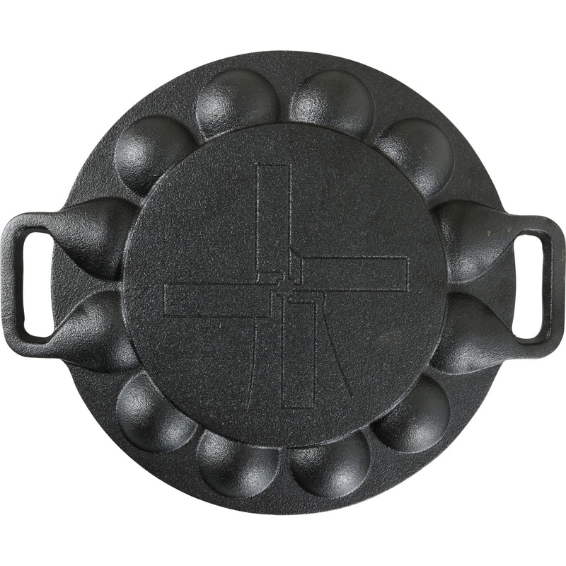 Afbeelding laden in galerijviewer, The windmill poffertjespan bak- braadpan (zwart, ø 24 cm)