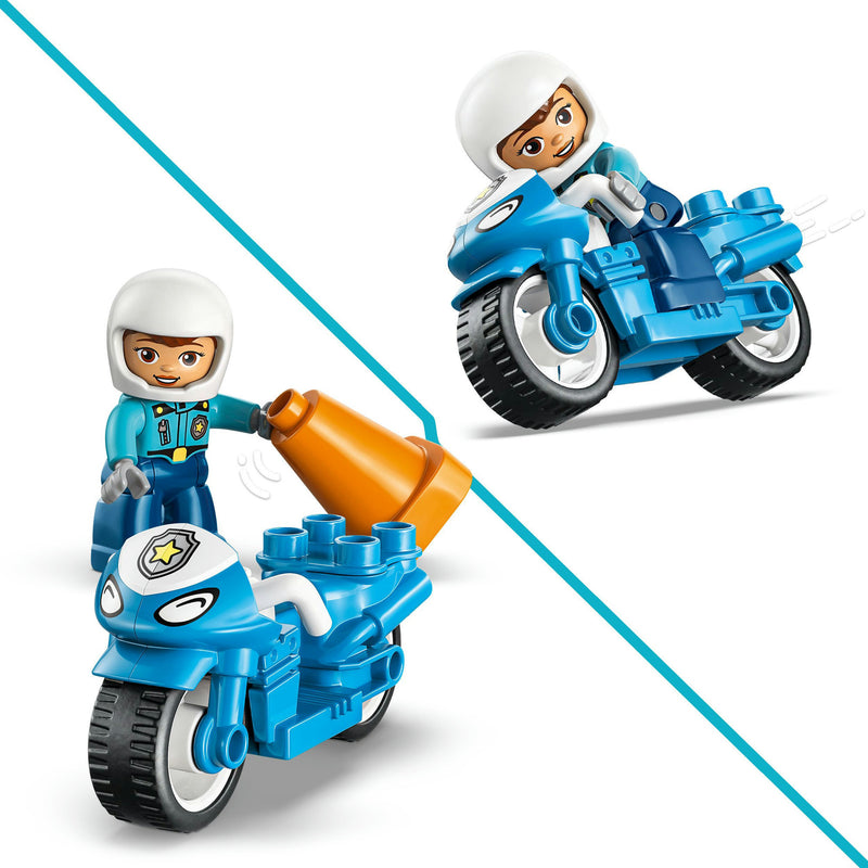 Load image into Gallery viewer, Lego duplo 10471 blauwe politiemotor