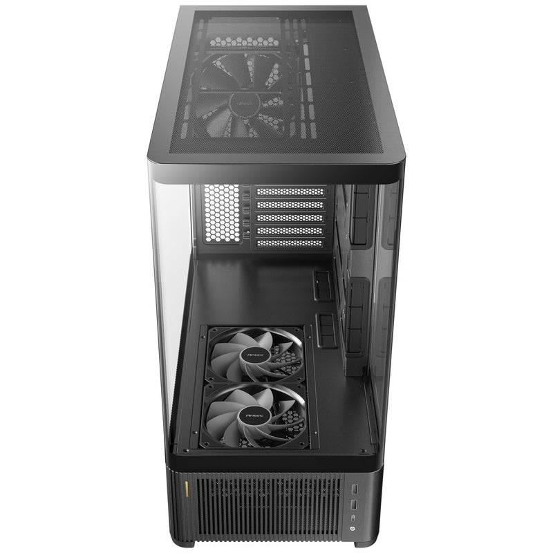 Load image into Gallery viewer, Antec c6 curve air midi tower behuizing (zwart | 2x usb-a | 1x usb-c | tempered glass)