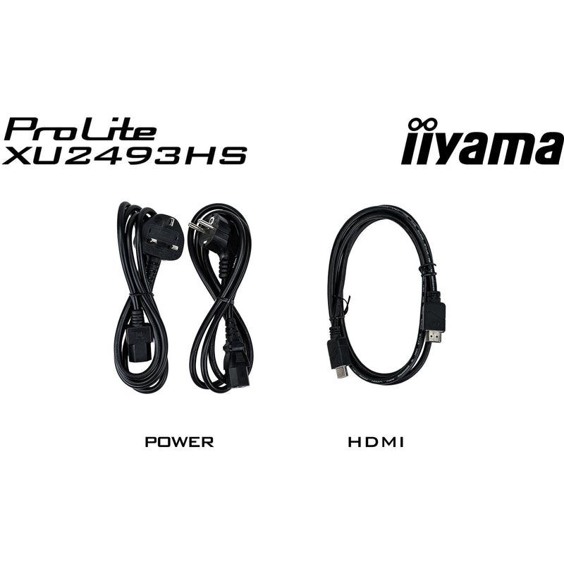 Load image into Gallery viewer, Iiyama prolite xu2493hs-b6 23.8 monitor (zwart, hdmi, displayport)