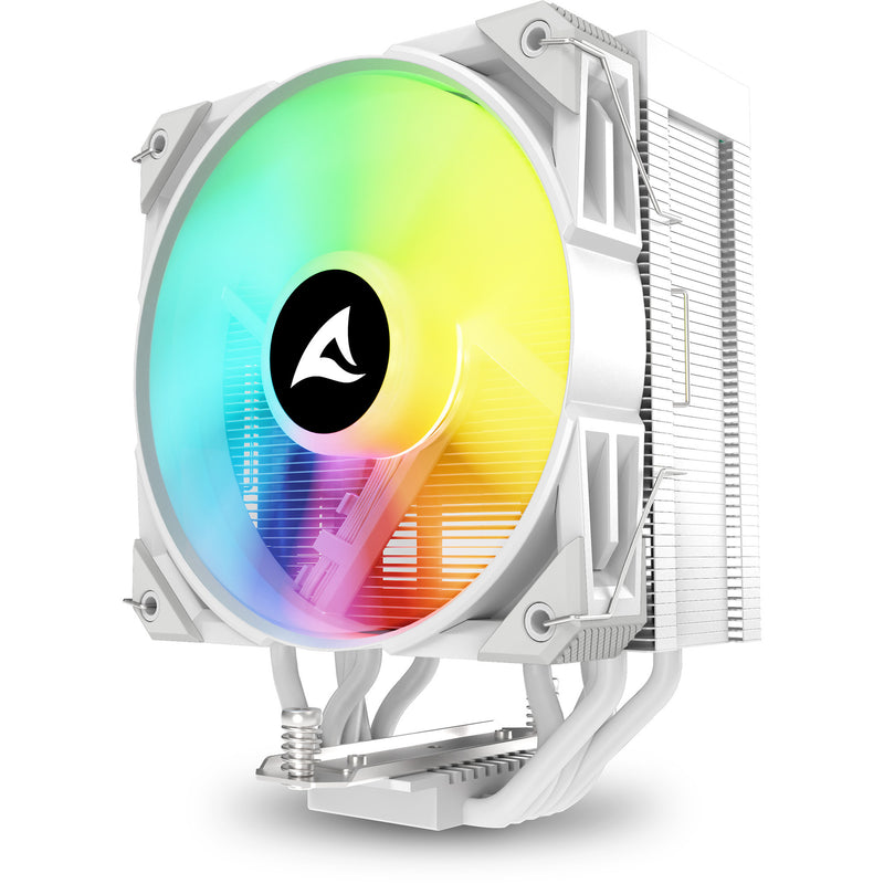 Load image into Gallery viewer, Sharkoon a50 rgb cpu-koeler (wit, 4-pins pwm fan-connector)