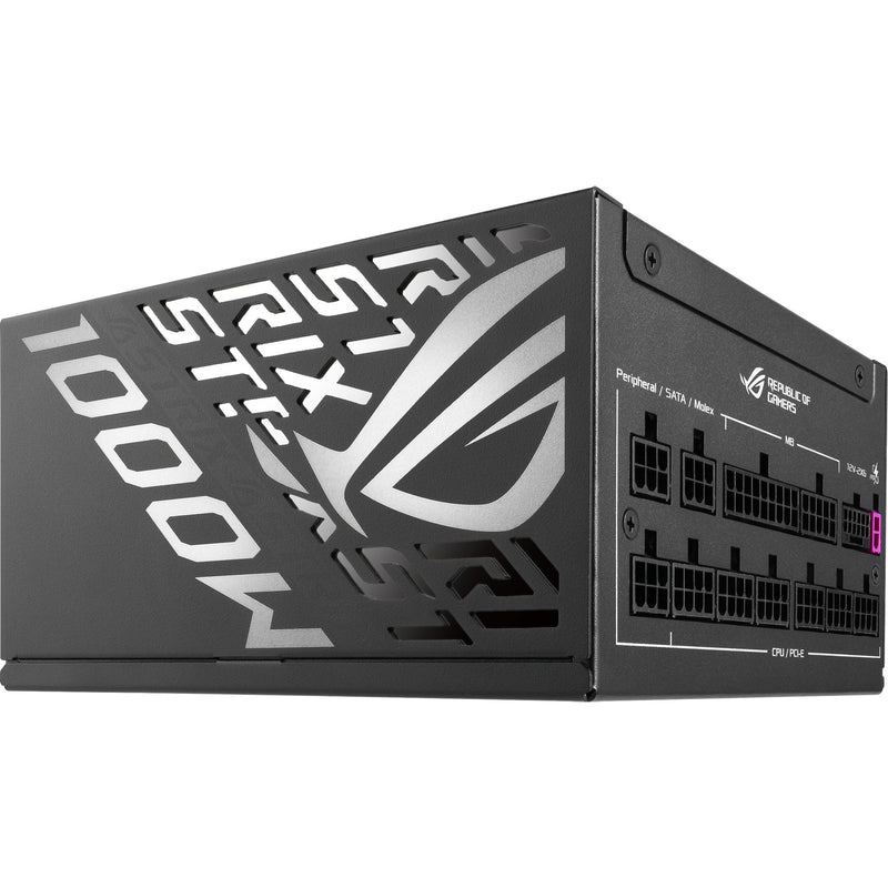 Load image into Gallery viewer, Asus rog strix platinum modulaire 1000 watt voeding (zwart, 1x 12v-2x6, 4x pcie)