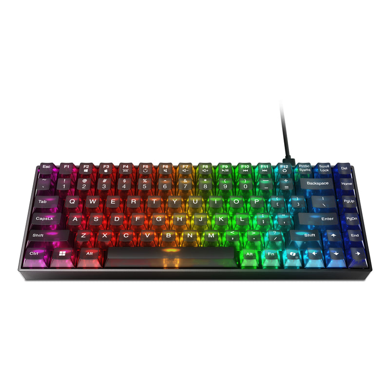Afbeelding laden in galerijviewer, Lenovo legion k510 mini pro rgb mechanisch gaming toetsenbord (zwart, us lay-out (qwerty), 75%, brown switch, hot swap, usb)