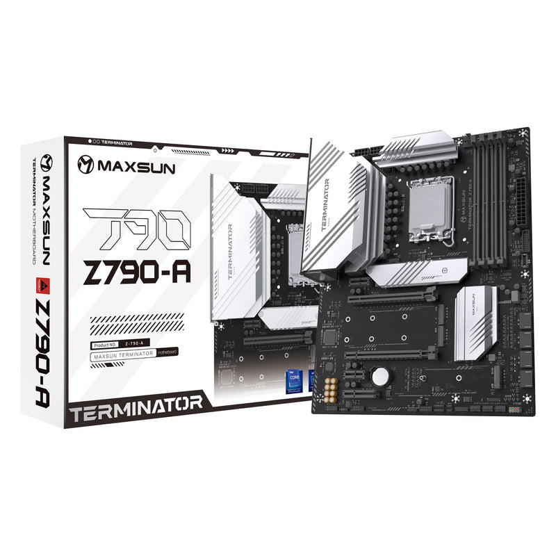 Afbeelding laden in galerijviewer, Maxsun ms-terminator z790-a socket 1700 moederbord (zwart, raid, 2.5 gb-lan, sound, atx)