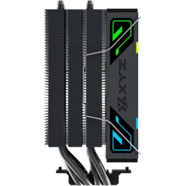 Afbeelding laden in galerijviewer, Xyz pc gear thermax 4 rgb cpu-koeler (zwart, argb, pwm)