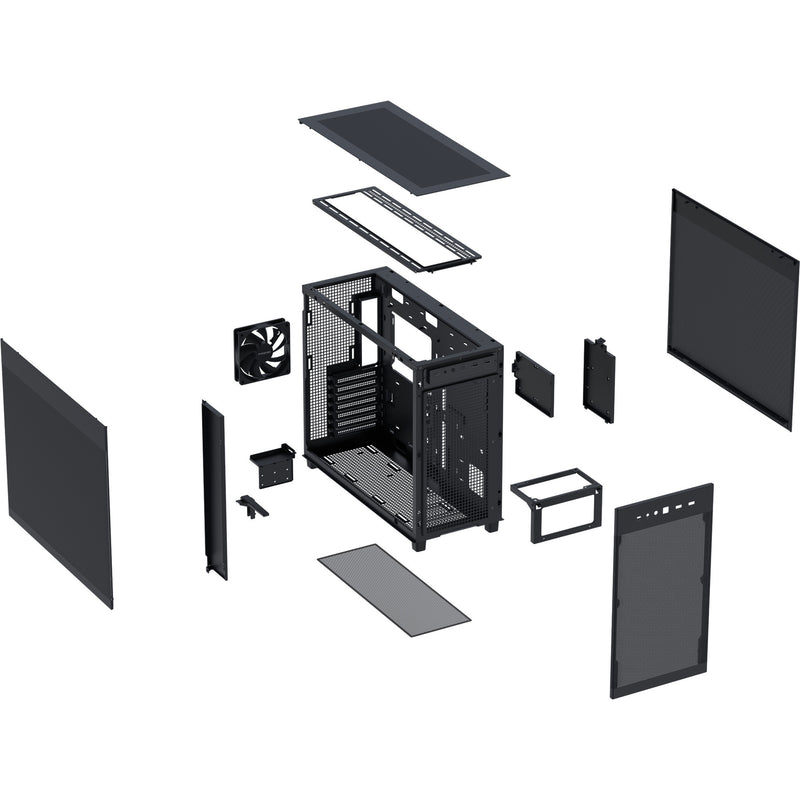 Load image into Gallery viewer, Asus prime ap303 - mesh panel midi tower behuizing (zwart | 2x usb-a | 1x usb-c)