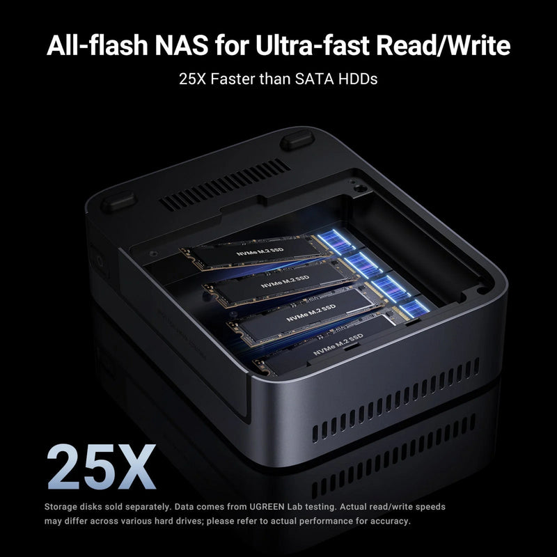 Load image into Gallery viewer, Ugreen nasync dxp480t plus (grijs, wifi, 1x 10gbe, hdmi, thunderbolt 4 (40 gb s))