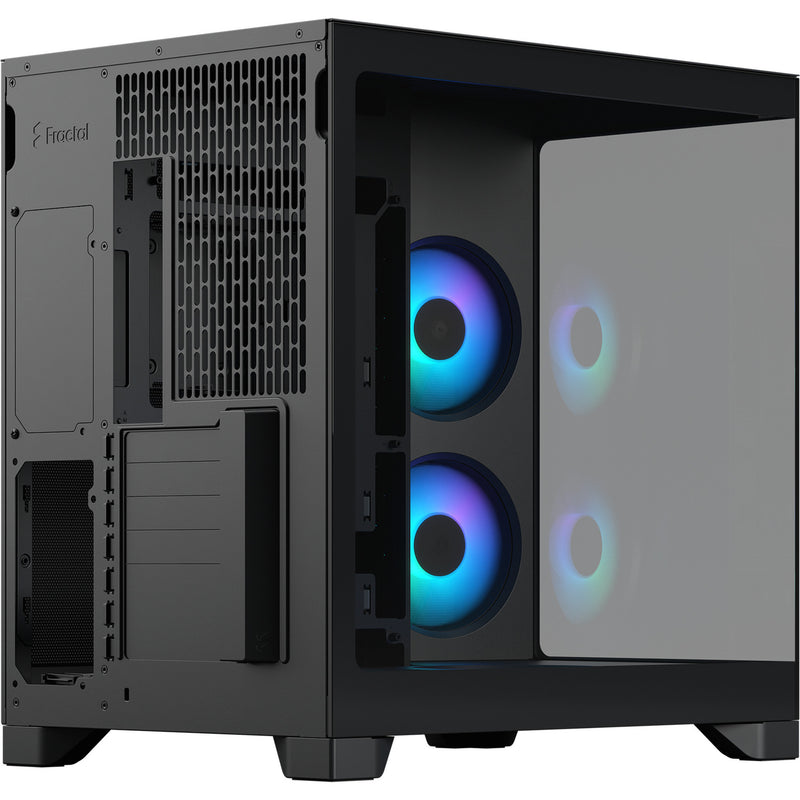 Afbeelding laden in galerijviewer, Fractal design pop 2 vision rgb midi tower behuizing (zwart | 1x usb-a | 1x usb-c | rgb | tempered glass)