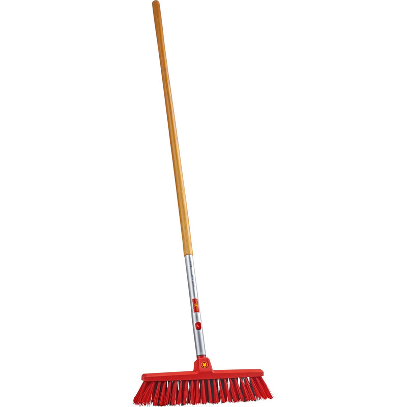 Load image into Gallery viewer, Wolf-garten straatbezem sb 400 m + essenhouten steel zm 140 set (rood houtkleur)