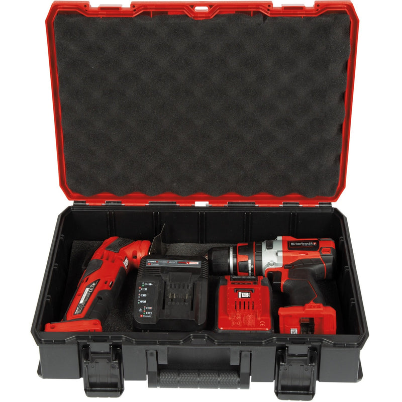 Load image into Gallery viewer, Einhell e-case s-f gereedschapskist (zwart rood)
