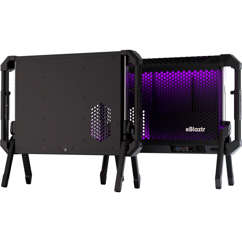 Afbeelding laden in galerijviewer, Eblaztr pc-case desktop behuizing (zwart (mat))