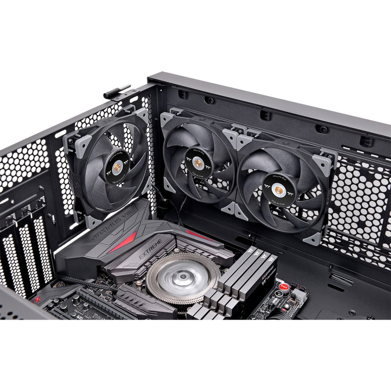 Load image into Gallery viewer, Thermaltake swafan gt12 pc cooling fan tt premium edition case fan (120 x 120 x 25 mm, pwm)