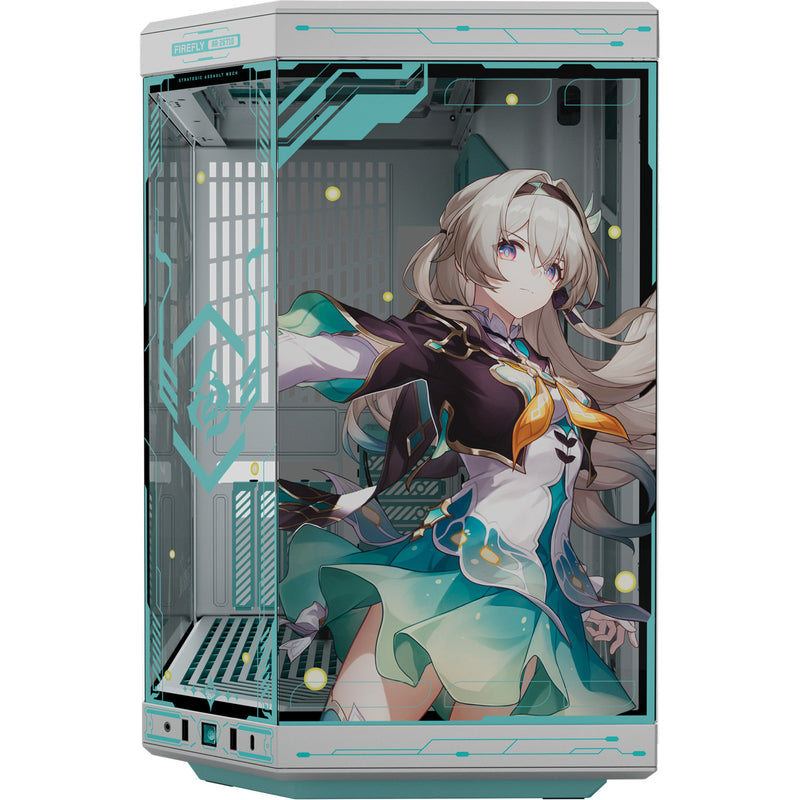Load image into Gallery viewer, Hyte y70 firefly edition midi tower behuizing (2x usb-a | 1x usb-c | tempered glass)