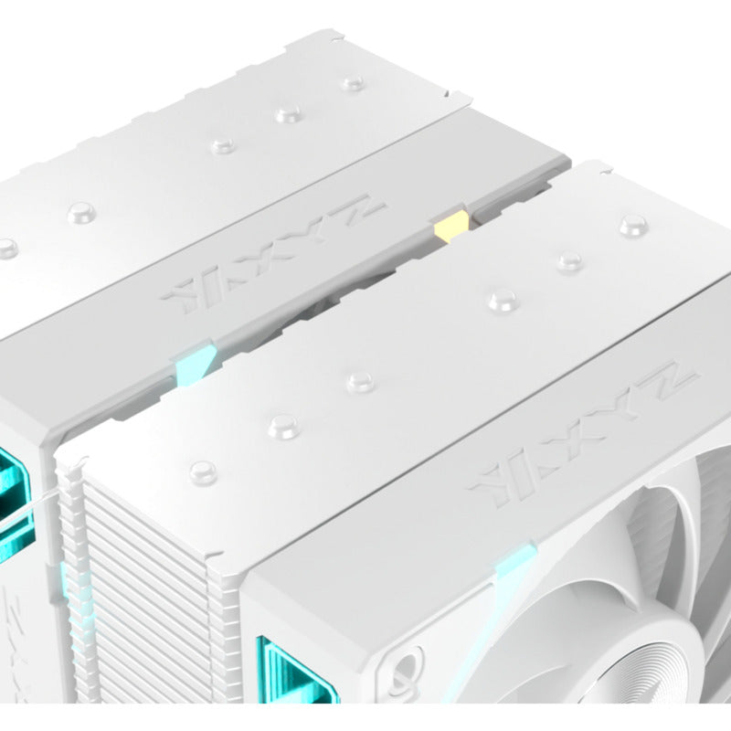 Afbeelding laden in galerijviewer, Xyz pc gear thermax 6 duo rgb cpu-koeler (wit, argb, pwm)