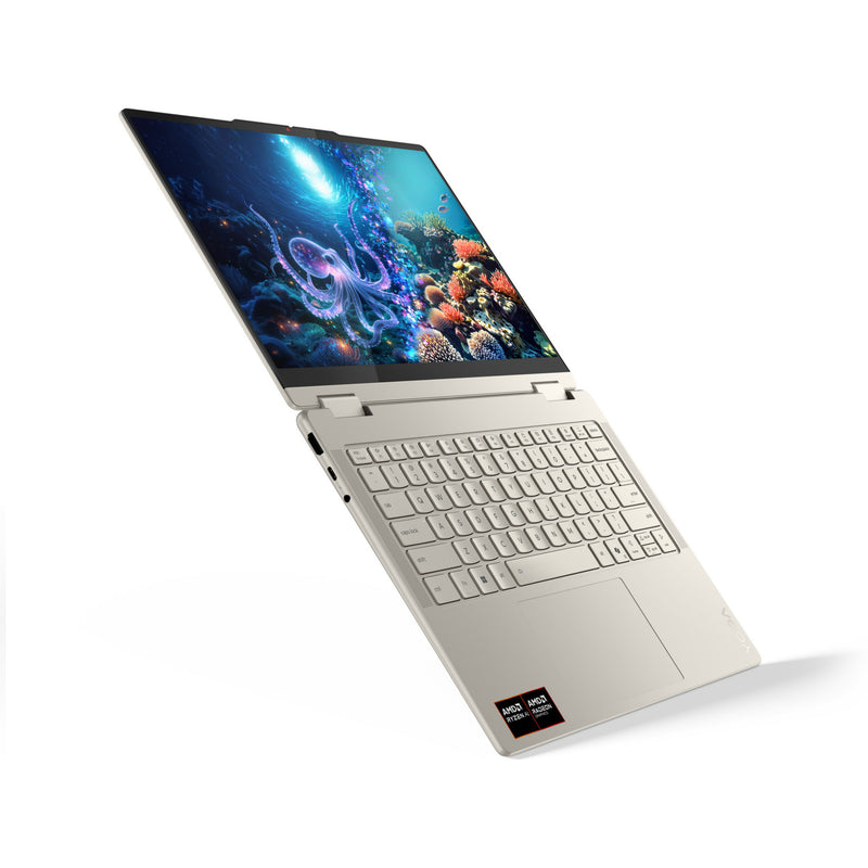Afbeelding laden in galerijviewer, Lenovo yoga 7 2-in-1 14akp10 (83jr00atmh) 14 copilot+ laptop (aluminium | ryzen ai 7 350 | radeon 860m graphics | 16 gb | 512 gb ssd | touch)