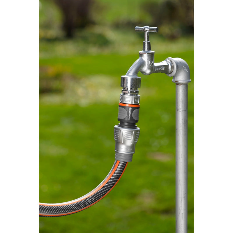 Load image into Gallery viewer, Gardena premium slangstuk 19 mm (3 4 ) (grijs zilver, 18256-20)