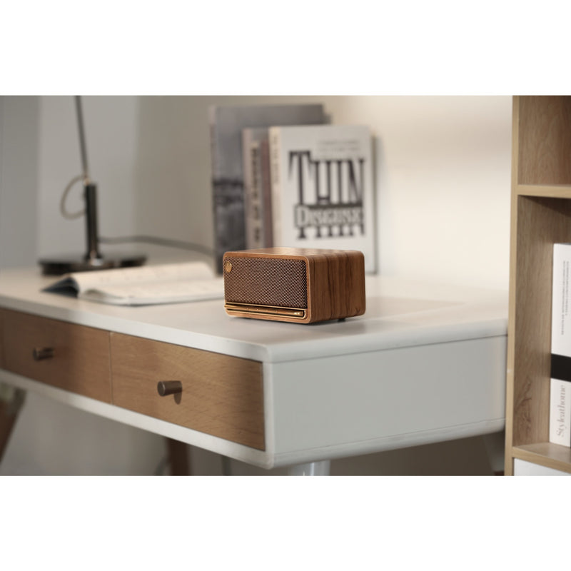 Load image into Gallery viewer, Edifier mp230 retro bluetooth speaker luidspreker (houtkleur, bluetooth, microsd, aux, usb-c)