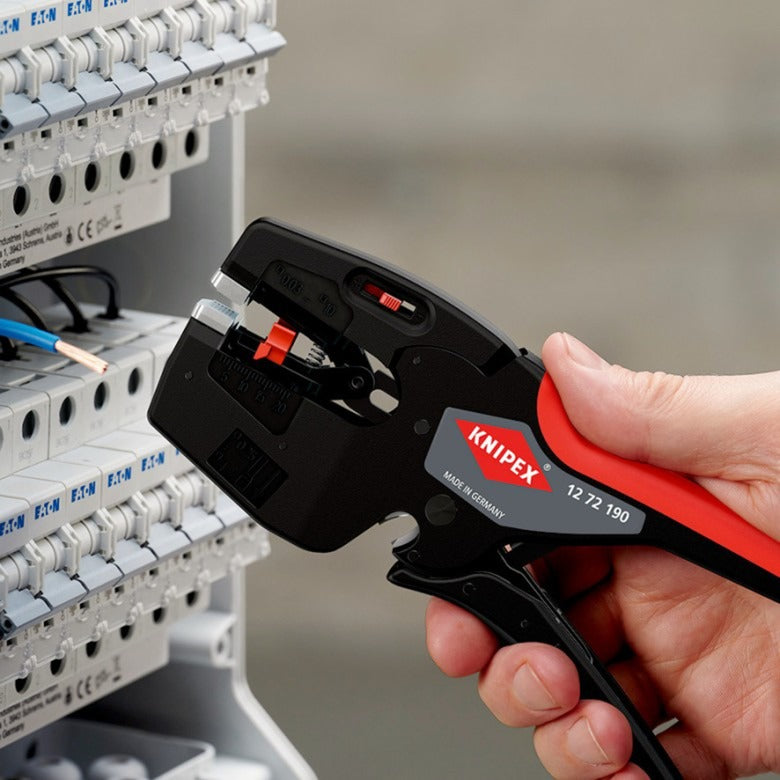Load image into Gallery viewer, Knipex nexstrip striptang (zwart rood)