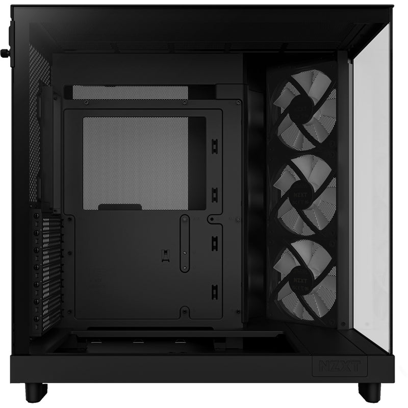 Load image into Gallery viewer, Nzxt h6 flow rgb midi tower behuizing (zwart | 2x usb-a | 1x usb-c | rgb | tempered glass)