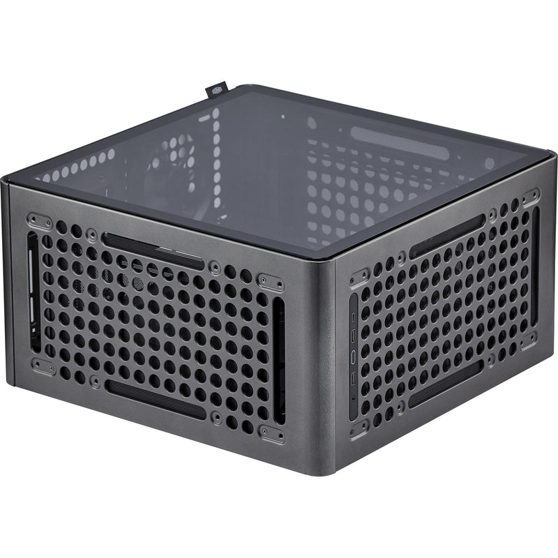 Load image into Gallery viewer, Cooler master qube 540 stardust iron midi tower behuizing (zwart | 2x usb-a | 1x usb-c | tempered glass)