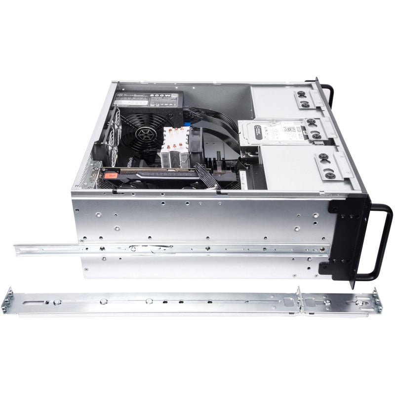 Load image into Gallery viewer, Silverstone rm41-506 rack behuizing (zwart | 2x usb-a 3.2 (5 gbit s))