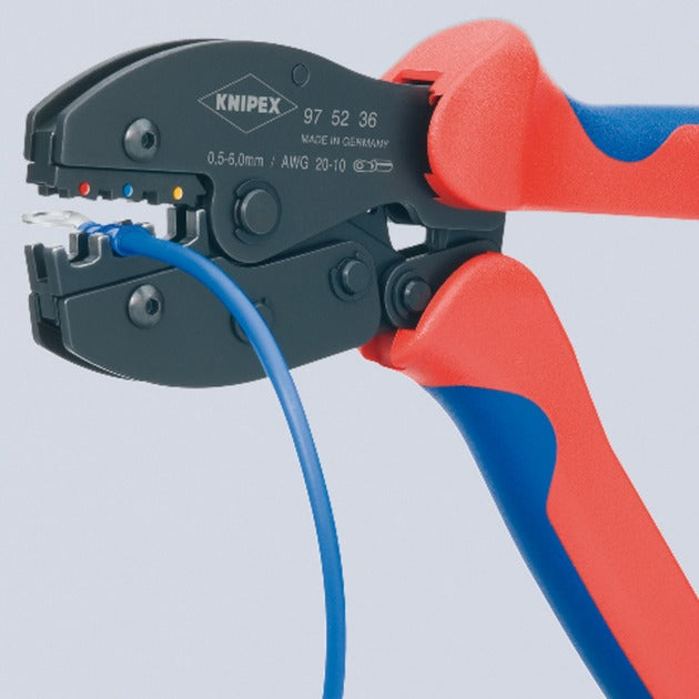 Load image into Gallery viewer, Knipex preciforce krimptang 975236 (rood blauw)