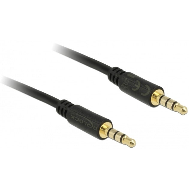 Load image into Gallery viewer, Delock 3,5 mm male > 3.5 mm male kabel (zwart, 3 meter)