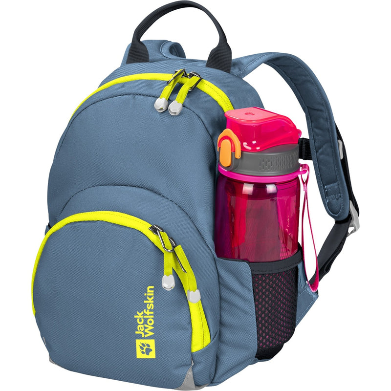 Load image into Gallery viewer, Jack wolfskin buttercup rugzak (blauw neongeel, 4,5 liter)